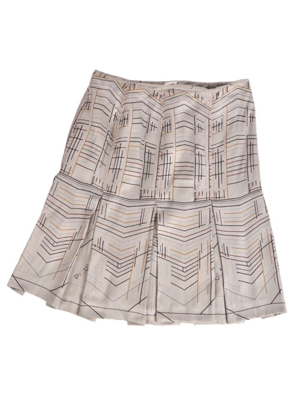 Hermes Skirt All Over Pattern Puri Silk Di